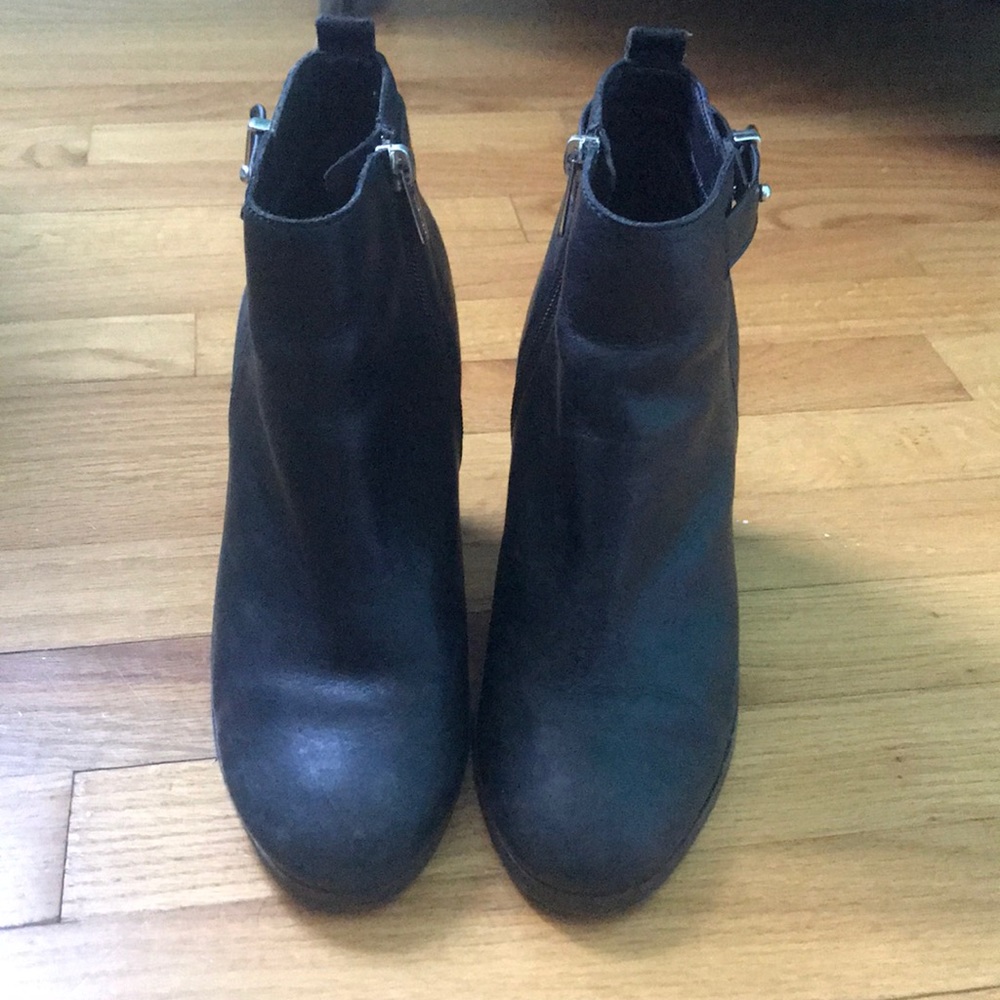 Coach black booties